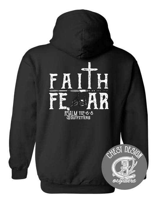 Faith Over Fear Fishing Rod Hoodie