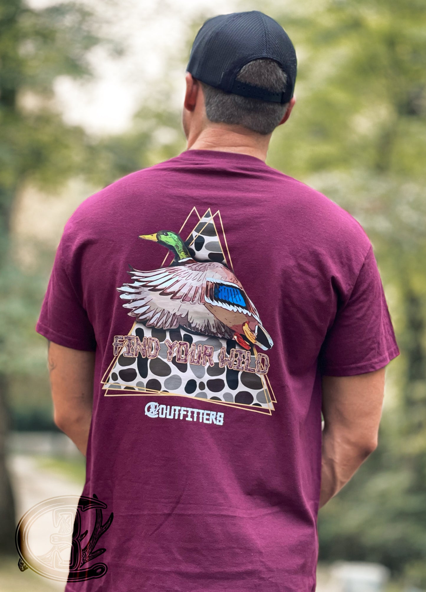 Retro Flying Mallard Find Your Wild Tee