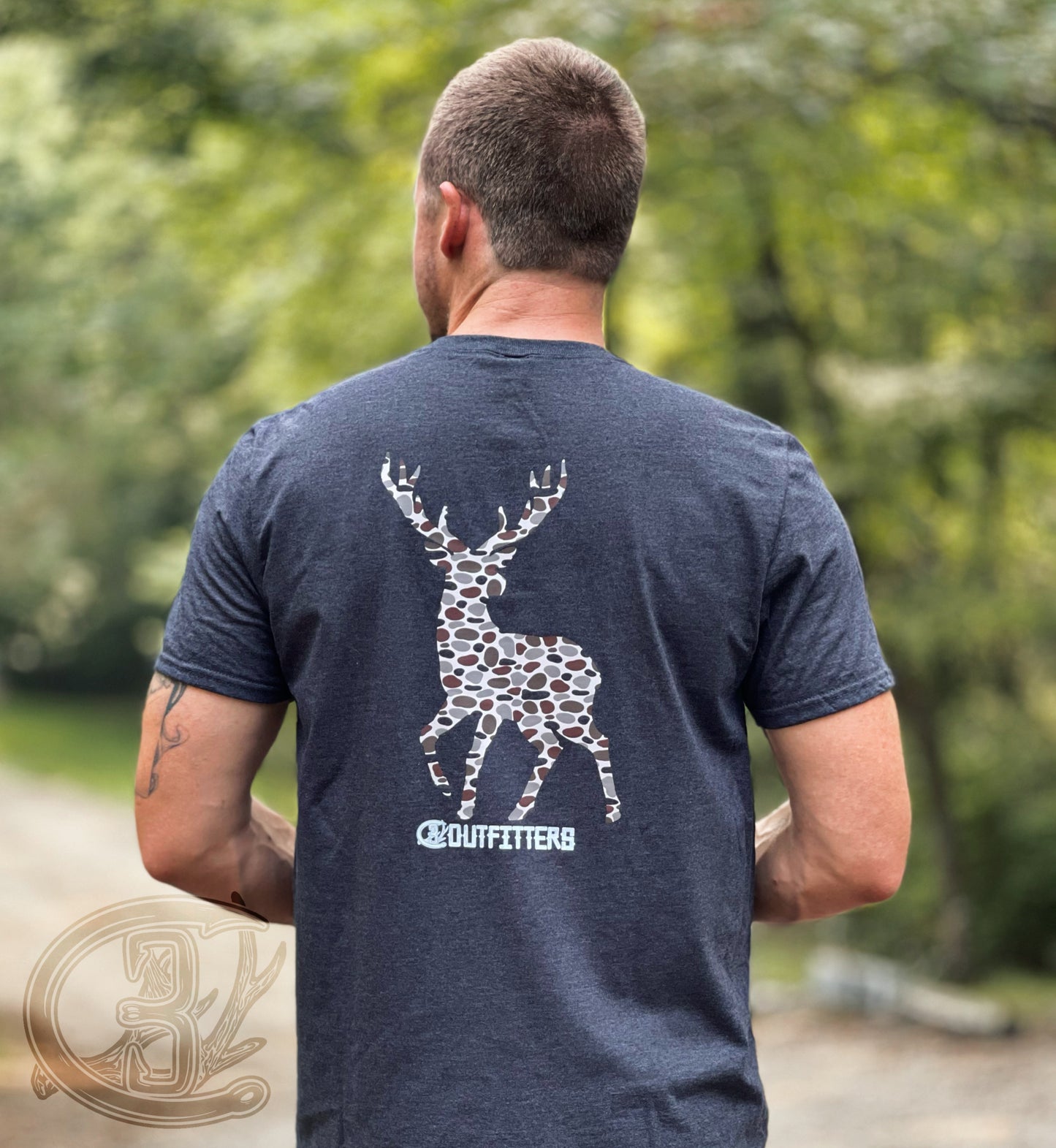 Pebble Camo White-Tail Buck Tee