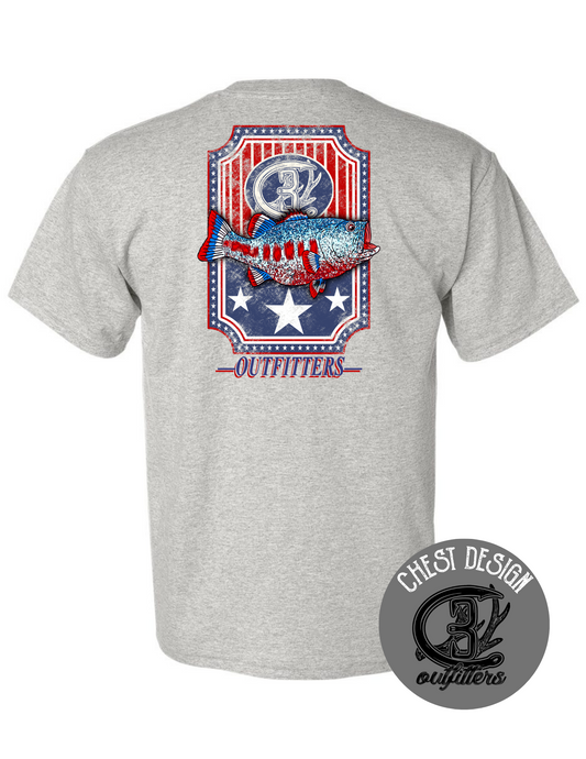 Patriotic Bass Logo Tee