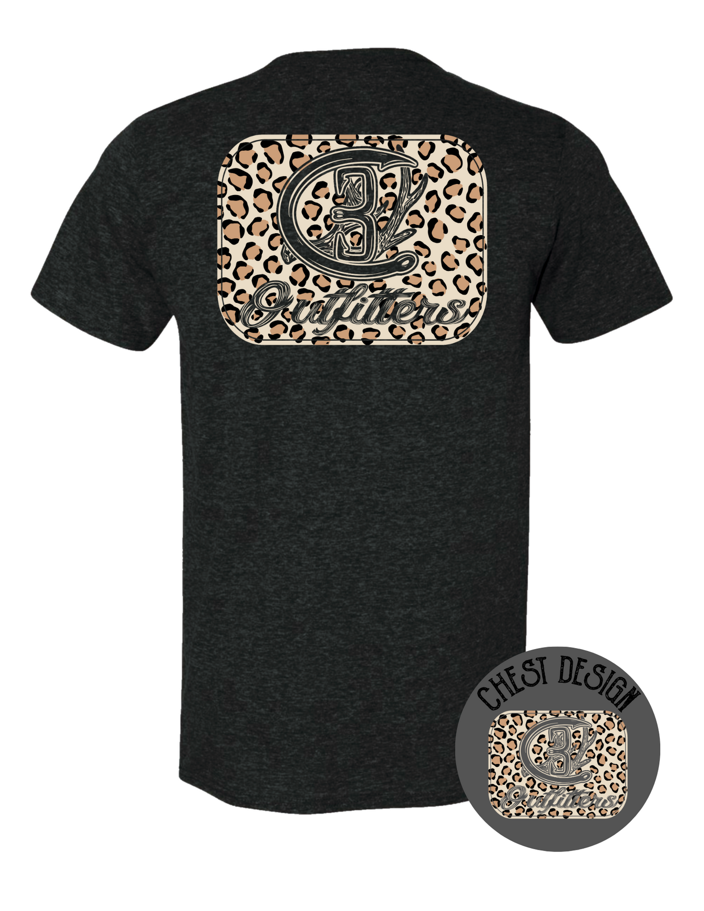 Leopard Print Brand Tee