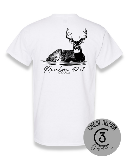 Psalm 42:1 Bedding Buck Tee