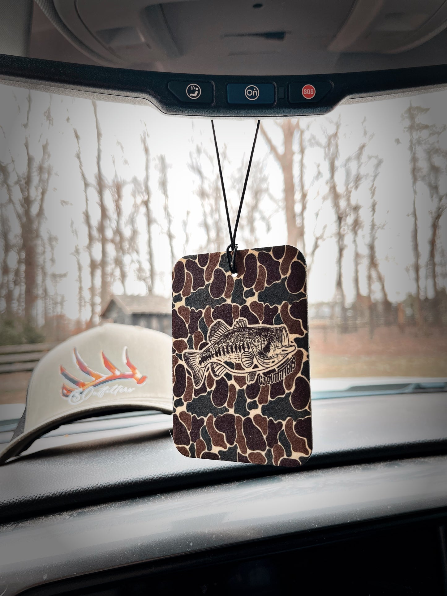 Air Freshener- Old School Camo/Bass