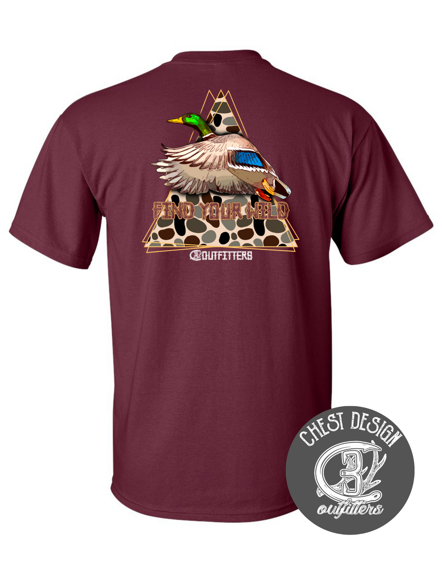 Retro Flying Mallard Find Your Wild Tee