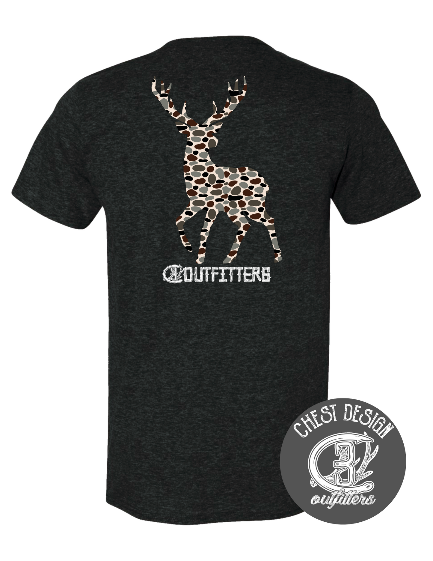 Pebble Camo White-Tail Buck Tee